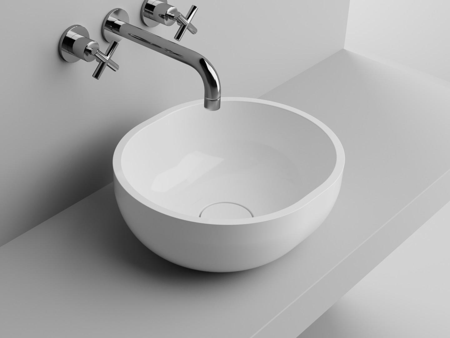 Obiecte sanitare - LAVOAR CHIRA OVAL 40X35X17.1 CM FARA PREPLIN