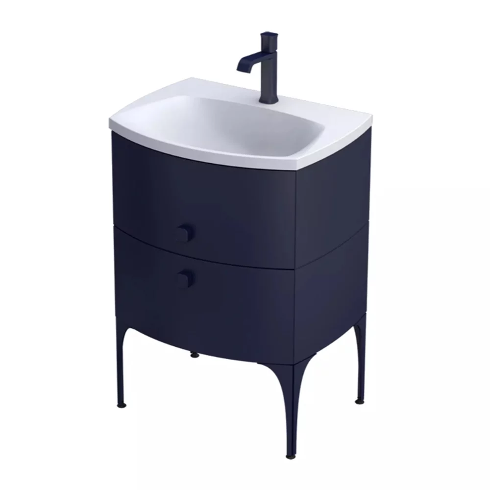Baie - MOBILIER LOUIS 62 CM, 2 SERTARE SOFT-CLOSE,  BLEUMARIN MAT
